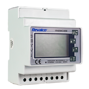 ANALIZADOR REDES TRIFASICO LCD 4 MODULOS DIN SALIDA RS485 - 1RAEM4C485E