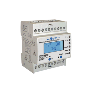 ANALIZADOR REDES TRIFASICO LCD 4 MODULOS DIN ALARMA (1NO) - 1RAEM4CS